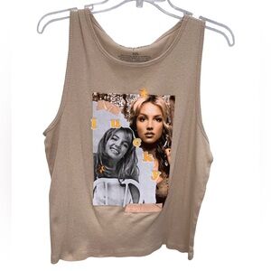 Vintage Britney Spears Lucky Ribbed Tank Too Size XXL
